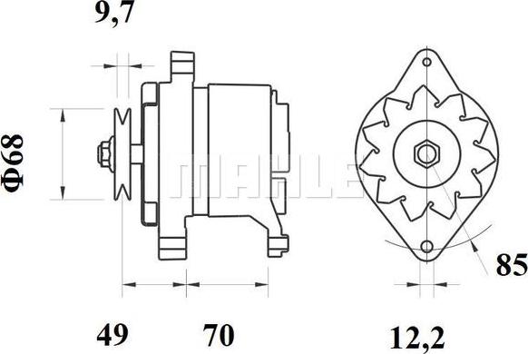 MAHLE MG 156 - Laturi inparts.fi