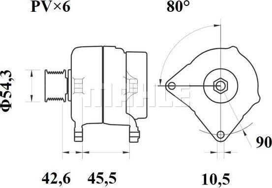 MAHLE MG 1068 - Laturi inparts.fi