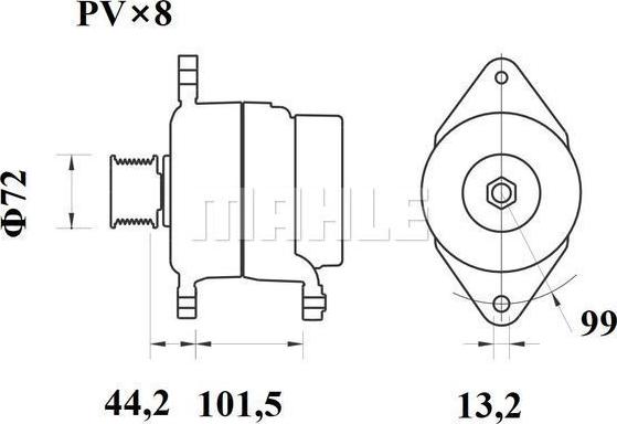 MAHLE MG 1019 - Laturi inparts.fi