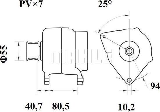 MAHLE MG 1075 - Laturi inparts.fi