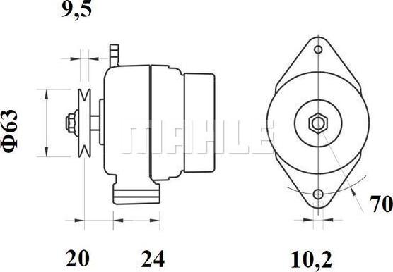 MAHLE MG 1146 - Laturi inparts.fi