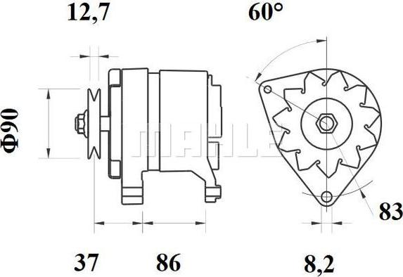 MAHLE MG 110 - Laturi inparts.fi