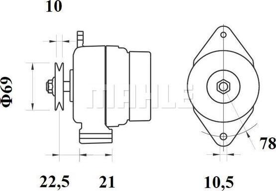 MAHLE MG 1136 - Laturi inparts.fi