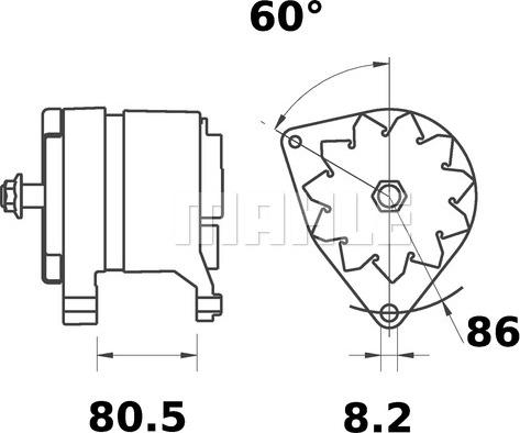 MAHLE MG 1171 - Laturi inparts.fi