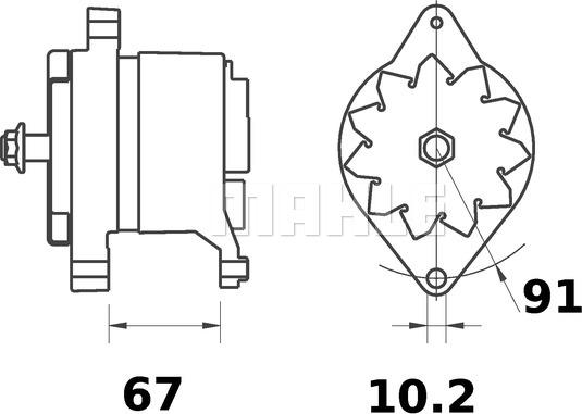 MAHLE MG 184 - Laturi inparts.fi