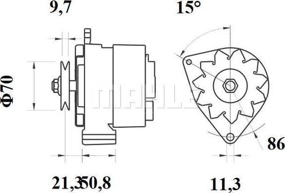 MAHLE MG 130 - Laturi inparts.fi