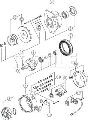 MAHLE MG 391 - Laturi inparts.fi