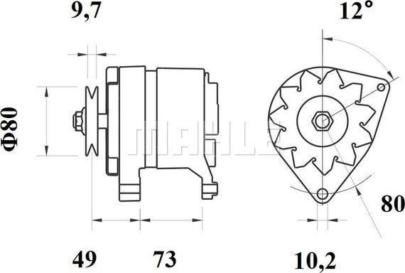 MAHLE MG 123 - Laturi inparts.fi