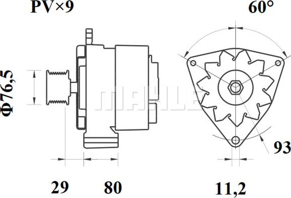 MAHLE MG 803 - Laturi inparts.fi