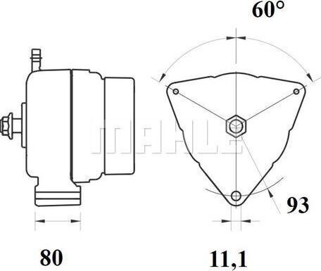 MAHLE MG 807 - Laturi inparts.fi