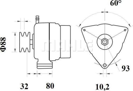 MAHLE MG 819 - Laturi inparts.fi