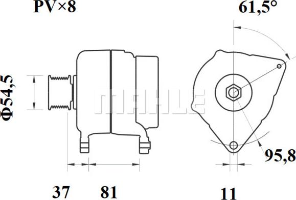 MAHLE MG 813 - Laturi inparts.fi