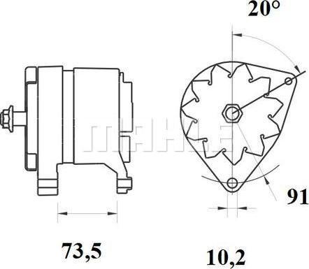 MAHLE MG 879 - Laturi inparts.fi