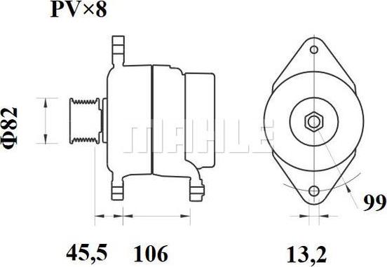 MAHLE MG 877 - Laturi inparts.fi