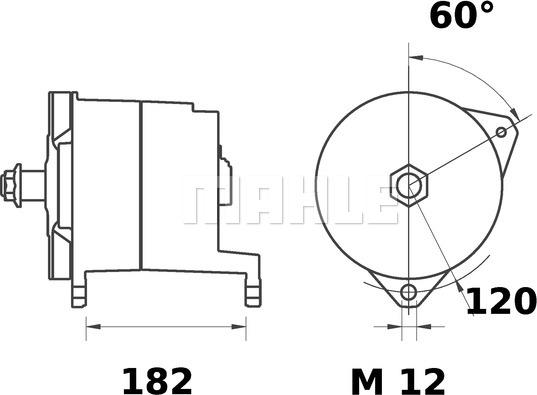 MAHLE MG 391 - Laturi inparts.fi