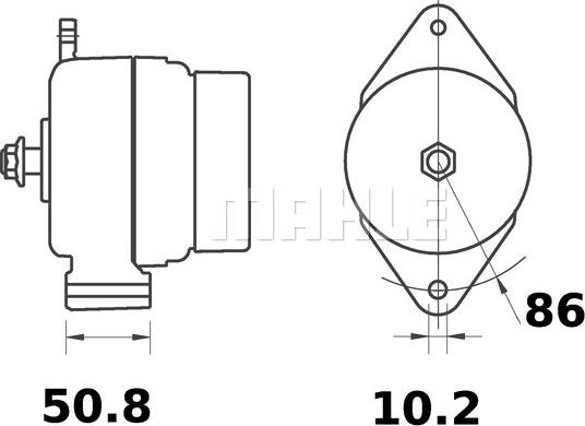 MAHLE MG 340 - Laturi inparts.fi