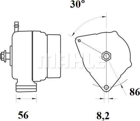 MAHLE MG 359 - Laturi inparts.fi