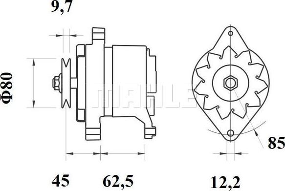 MAHLE MG 369 - Laturi inparts.fi