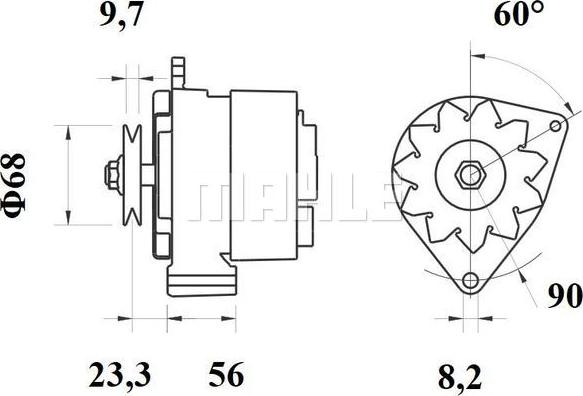 MAHLE MG 389 - Laturi inparts.fi