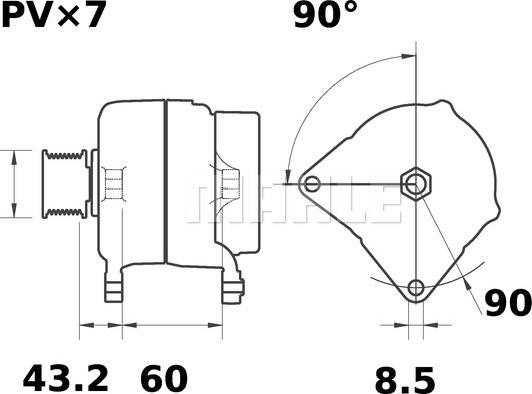 MAHLE MG 324 - Laturi inparts.fi