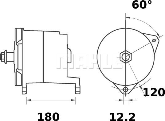 MAHLE MG 326 - Laturi inparts.fi