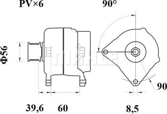 MAHLE MG 295 - Laturi inparts.fi