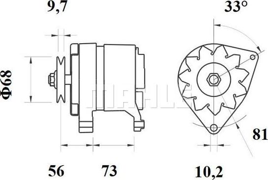 MAHLE MG 244 - Laturi inparts.fi