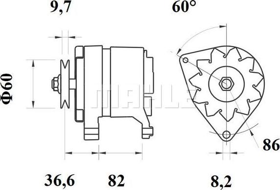 MAHLE MG 241 - Laturi inparts.fi