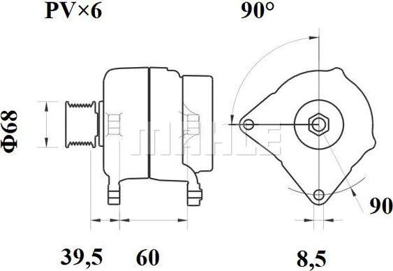 MAHLE MG 254 - Laturi inparts.fi