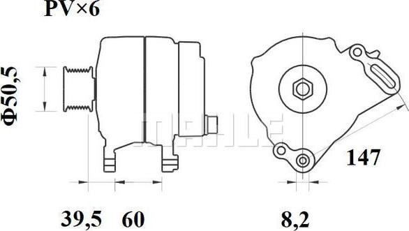 MAHLE MG 261 - Laturi inparts.fi