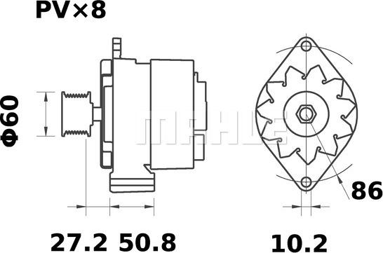 MAHLE MG 321 - Laturi inparts.fi