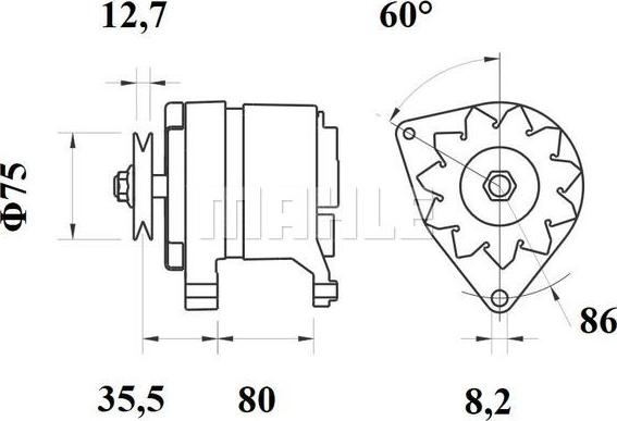 MAHLE MG 207 - Laturi inparts.fi