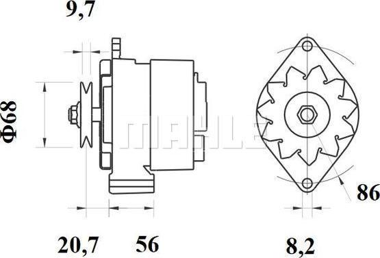 MAHLE MG 219 - Laturi inparts.fi