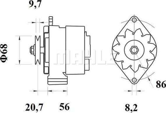 MAHLE MG 217 - Laturi inparts.fi