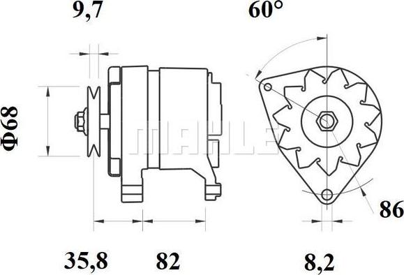 MAHLE MG 239 - Laturi inparts.fi