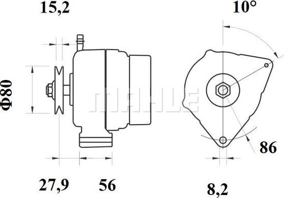 MAHLE MG 234 - Laturi inparts.fi