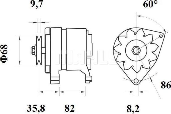 MAHLE MG 236 - Laturi inparts.fi