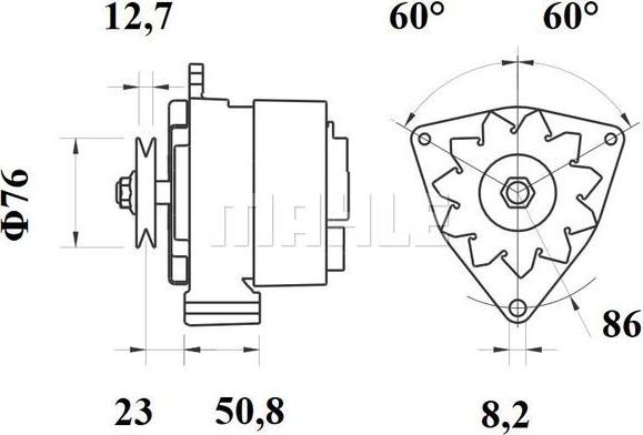 MAHLE MG 228 - Laturi inparts.fi