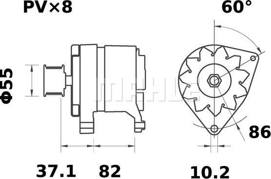 MAHLE MG 223 - Laturi inparts.fi