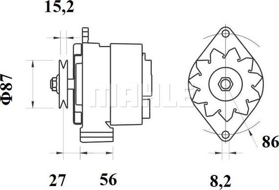 MAHLE MG 277 - Laturi inparts.fi