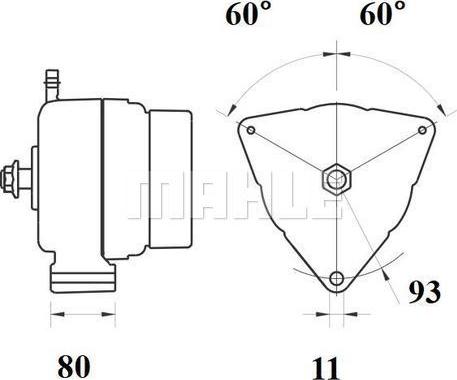 MAHLE MG 709 - Laturi inparts.fi