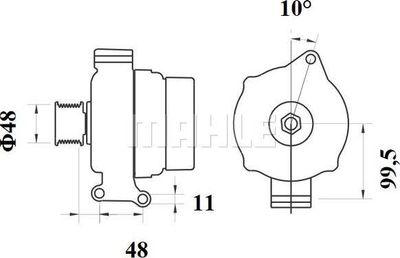 MAHLE MG 731 - Laturi inparts.fi