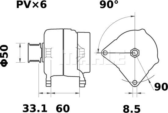 MAHLE MG 7 - Laturi inparts.fi