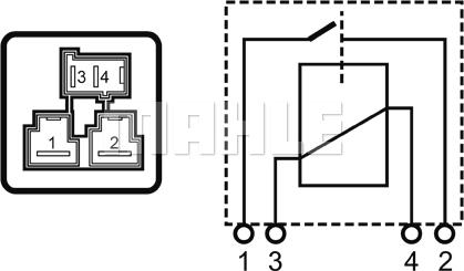 MAHLE MHG 19 - Rele, hehkutuslaitos inparts.fi