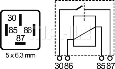 MAHLE MR 56 - Rele, työvirta inparts.fi