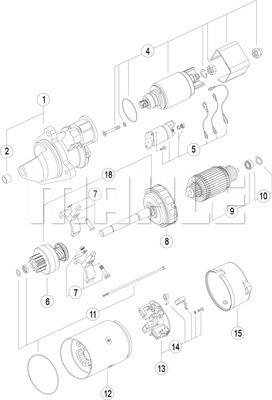 MAHLE MS 94 - Käynnistinmoottori inparts.fi