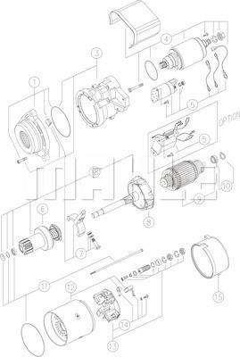 MAHLE MS 63 - Käynnistinmoottori inparts.fi