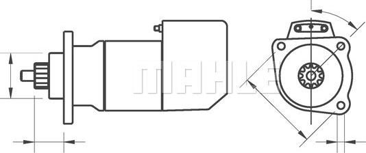 MAHLE MS 670 - Käynnistinmoottori inparts.fi