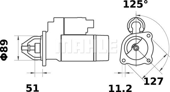 MAHLE MS 141 - Käynnistinmoottori inparts.fi