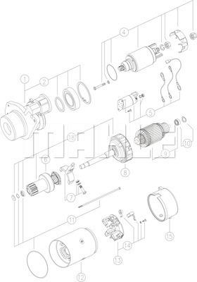 MAHLE MS 101 - Käynnistinmoottori inparts.fi